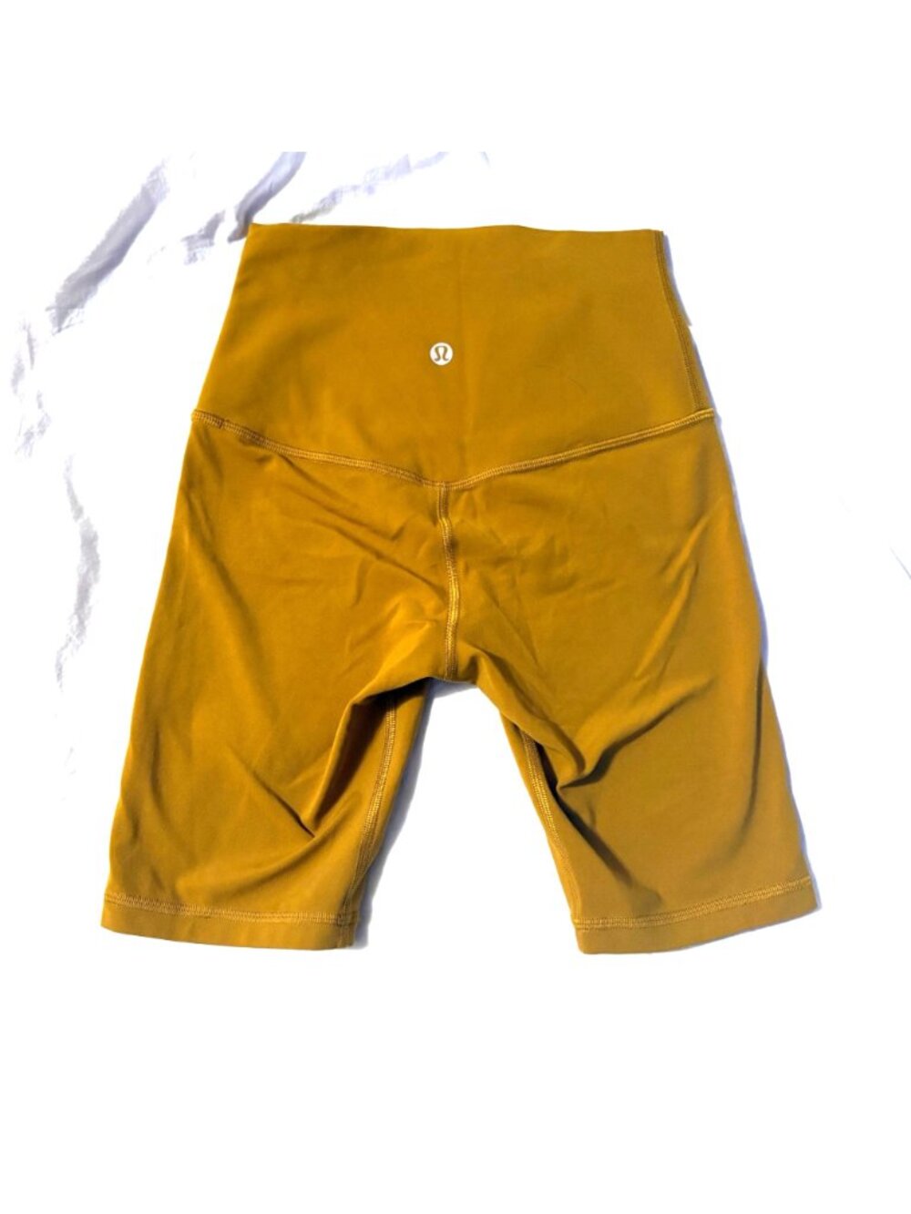 Like New Lululemon Align High-Rise Shorts 8" Gold Spice Nulu Biker Style Yoga 2 - Picture 5 of 9